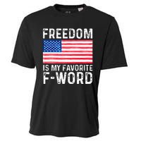 Freedom Favorite F Word America Libertarian Conservative USA Cooling Performance Crew T-Shirt