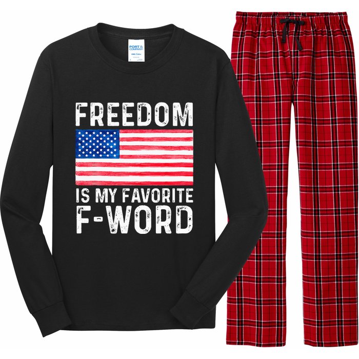 Freedom Favorite F Word America Libertarian Conservative USA Long Sleeve Pajama Set