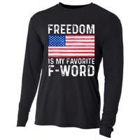 Freedom Favorite F Word America Libertarian Conservative USA Cooling Performance Long Sleeve Crew