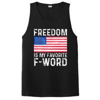 Freedom Favorite F Word America Libertarian Conservative USA PosiCharge Competitor Tank