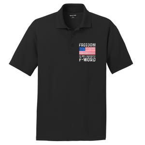 Freedom Favorite F Word America Libertarian Conservative USA PosiCharge RacerMesh Polo