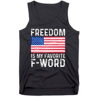 Freedom Favorite F Word America Libertarian Conservative USA Tank Top