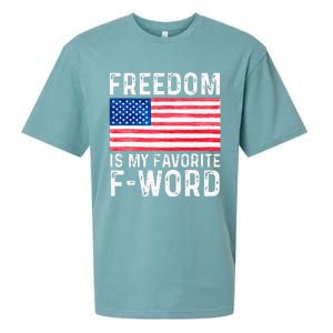 Freedom Favorite F Word America Libertarian Conservative USA Sueded Cloud Jersey T-Shirt