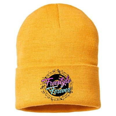 Freestyle Forever For Lovers Of 80s Freestyle Dance Music Sustainable Knit Beanie