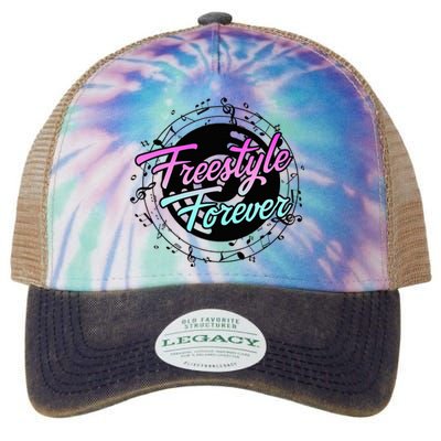 Freestyle Forever For Lovers Of 80s Freestyle Dance Music Legacy Tie Dye Trucker Hat