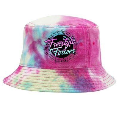 Freestyle Forever For Lovers Of 80s Freestyle Dance Music Tie-Dyed Bucket Hat