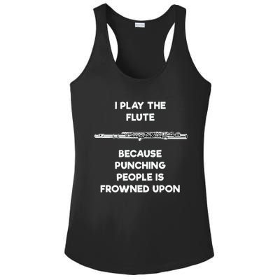 Flute Funny Flute Player Punch Ladies PosiCharge Competitor Racerback Tank