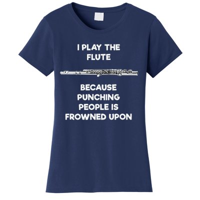 Flute Funny Flute Player Punch Women's T-Shirt