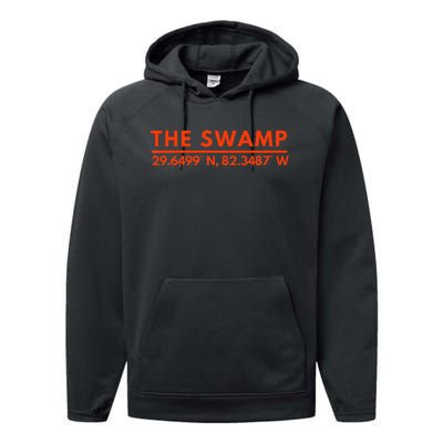 Florida Fl Fans The Swamp Performance Fleece Hoodie