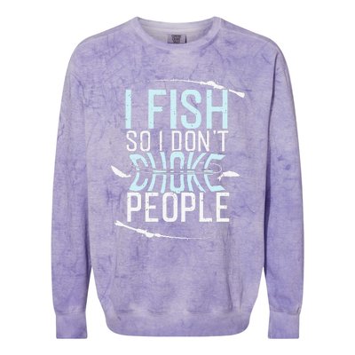 Fishing Funny Fishing Tee Fishing Lover Colorblast Crewneck Sweatshirt