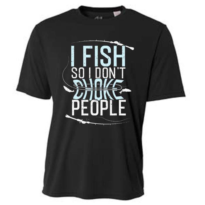 Fishing Funny Fishing Tee Fishing Lover Cooling Performance Crew T-Shirt