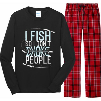 Fishing Funny Fishing Tee Fishing Lover Long Sleeve Pajama Set