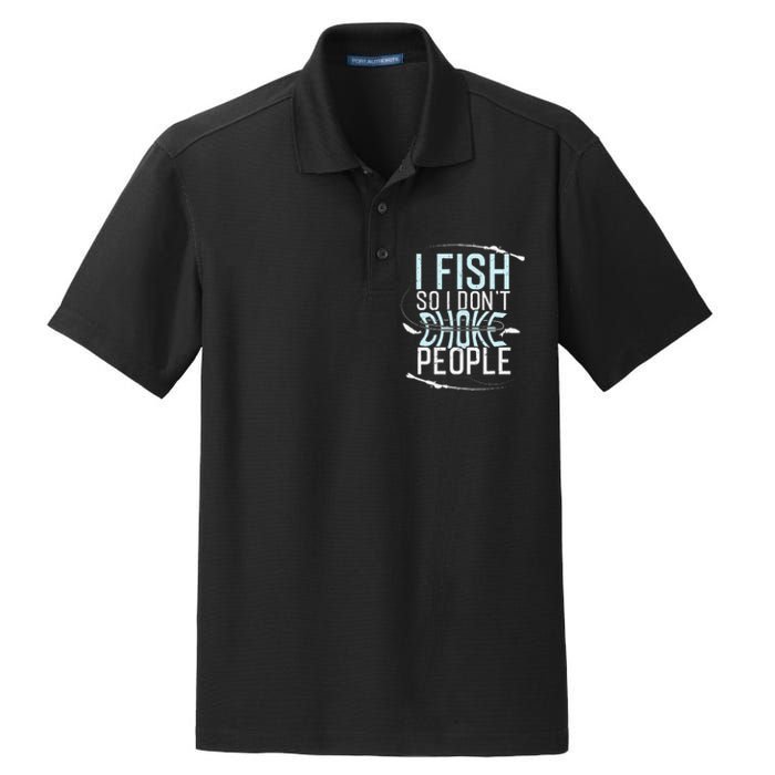 Fishing Funny Fishing Tee Fishing Lover Dry Zone Grid Polo