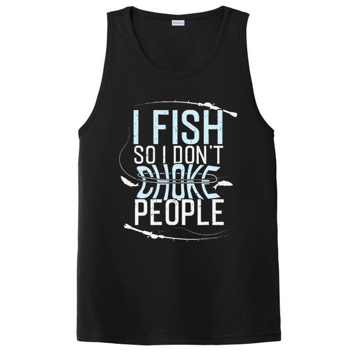 Fishing Funny Fishing Tee Fishing Lover PosiCharge Competitor Tank