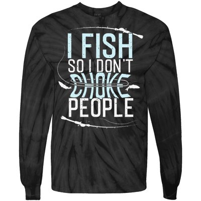 Fishing Funny Fishing Tee Fishing Lover Tie-Dye Long Sleeve Shirt