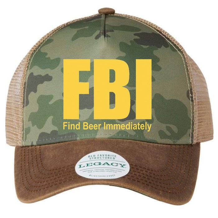 Funny Fbi Find Beer Immediately Legacy Tie Dye Trucker Hat