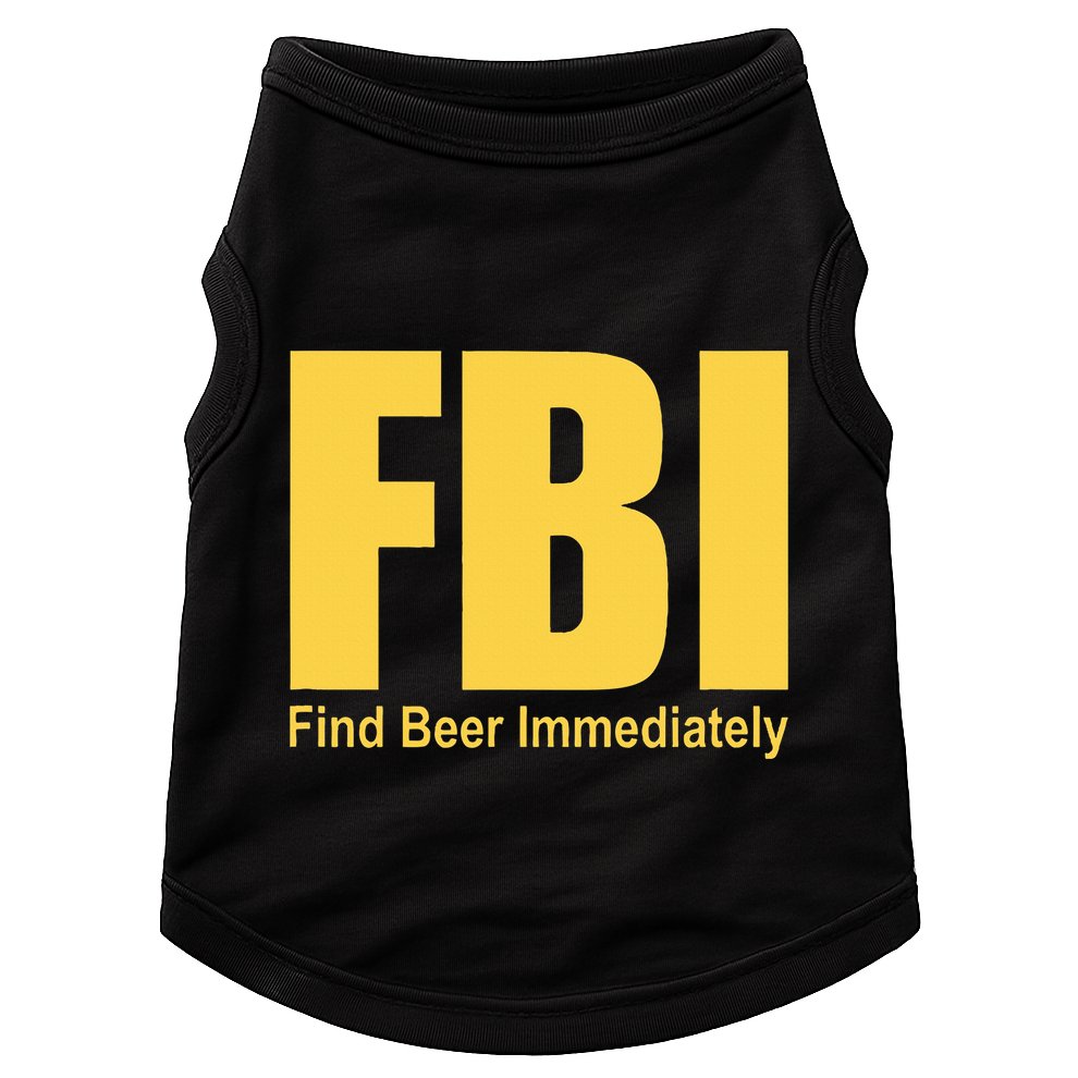 Funny Fbi Find Beer Immediately Doggie Tank