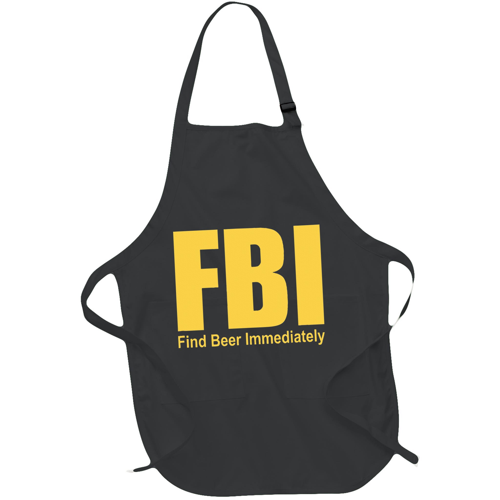Funny Fbi Find Beer Immediately Apron