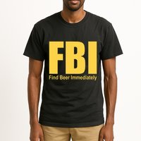 Funny Fbi Find Beer Immediately Tall T-Shirt