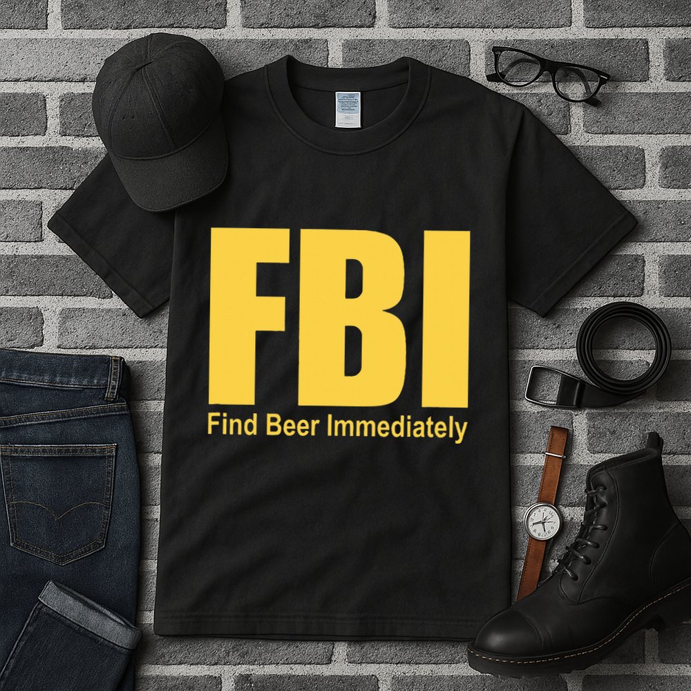 Funny Fbi Find Beer Immediately Tall T-Shirt