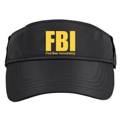 Funny Fbi Find Beer Immediately Adult Drive Performance Visor