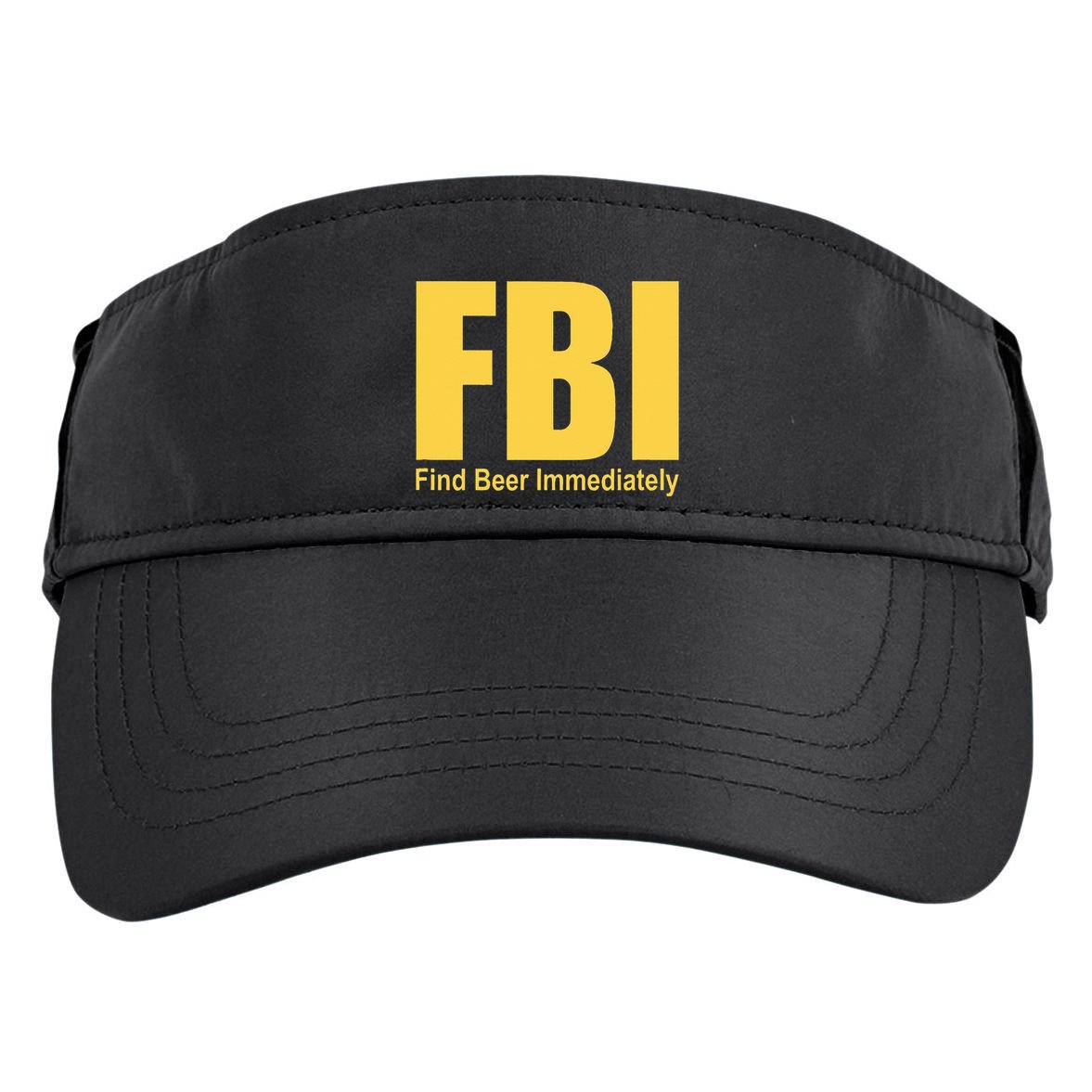 Funny Fbi Find Beer Immediately Adult Drive Performance Visor