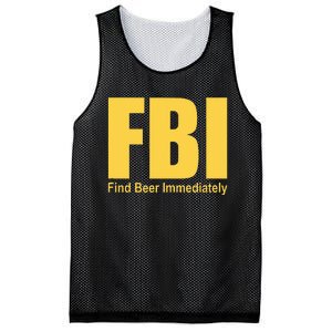 Funny Fbi Find Beer Immediately Mesh Reversible Basketball Jersey Tank