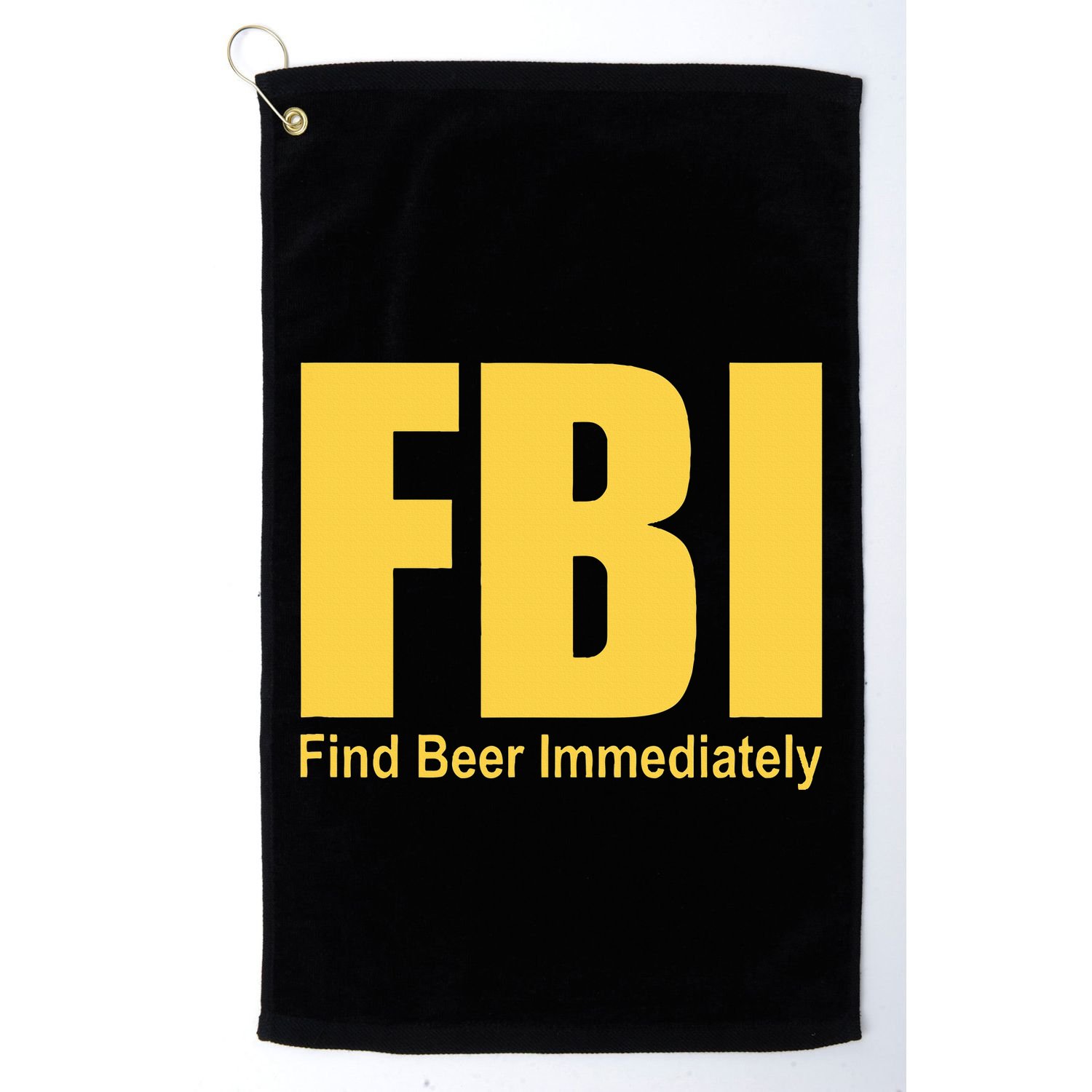 Funny Fbi Find Beer Immediately Golf Towel