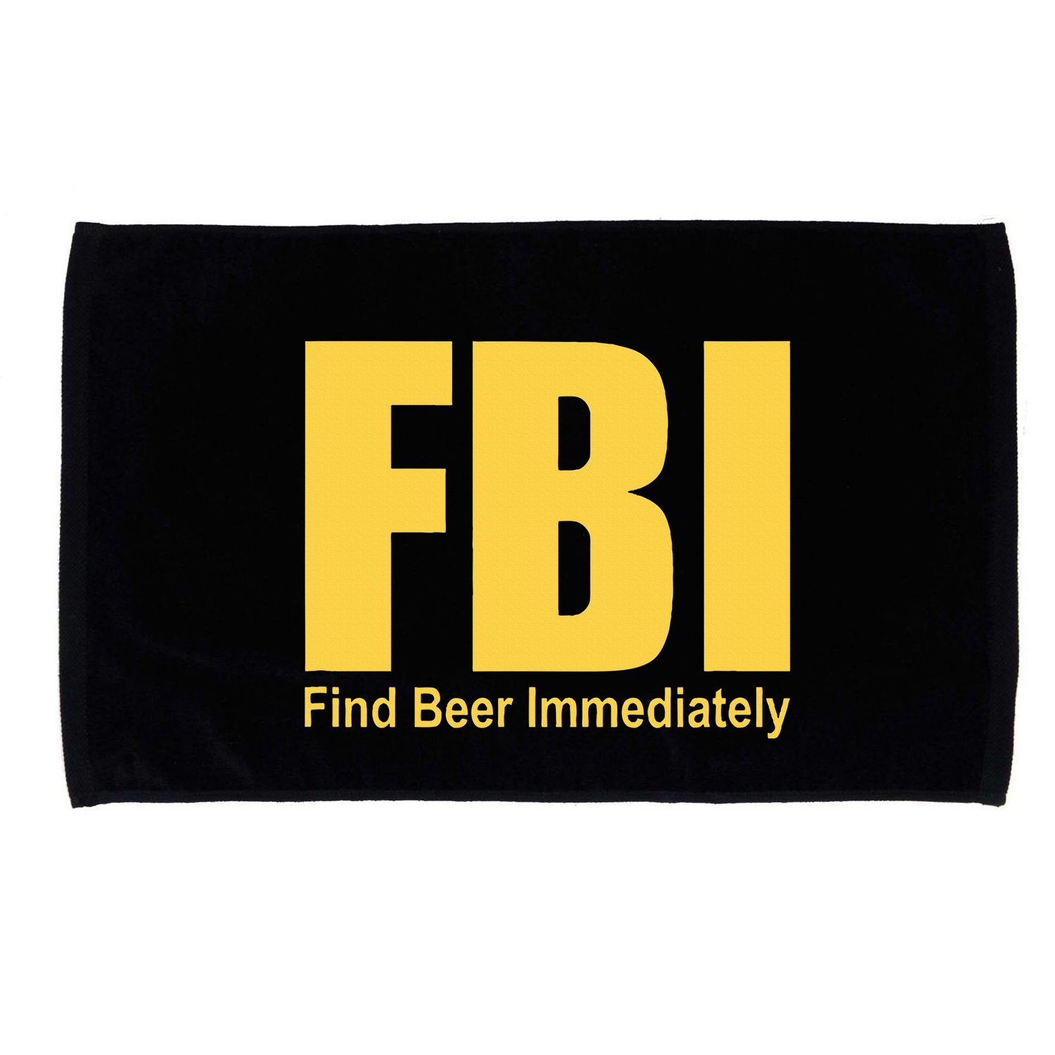 Funny Fbi Find Beer Immediately Microfiber Hand Towel