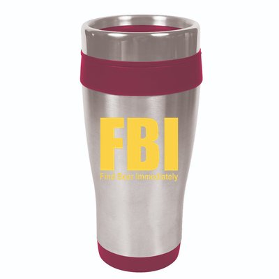 Funny Fbi Find Beer Immediately 16oz Travel Tumbler