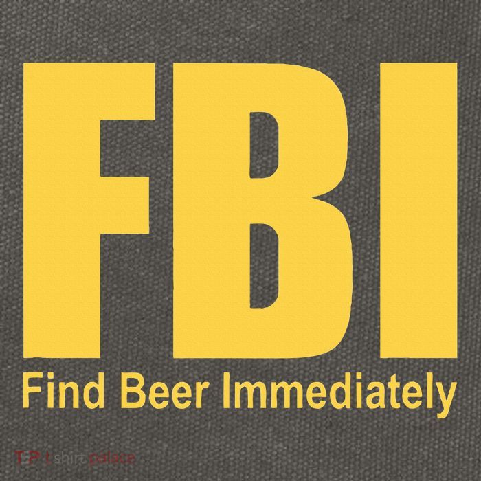 Funny Fbi Find Beer Immediately Cotton Canvas Backpack