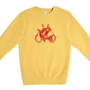 Fishing Fishing Premium Crewneck Sweatshirt