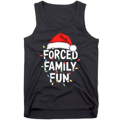 Forced Family Fun Christmas Pajamas Tank Top