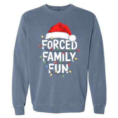 Forced Family Fun Christmas Pajamas Garment-Dyed Sweatshirt