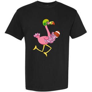 Flamingo Football Flamingo Playing Football Garment-Dyed Heavyweight T-Shirt