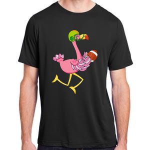 Flamingo Football Flamingo Playing Football Adult ChromaSoft Performance T-Shirt