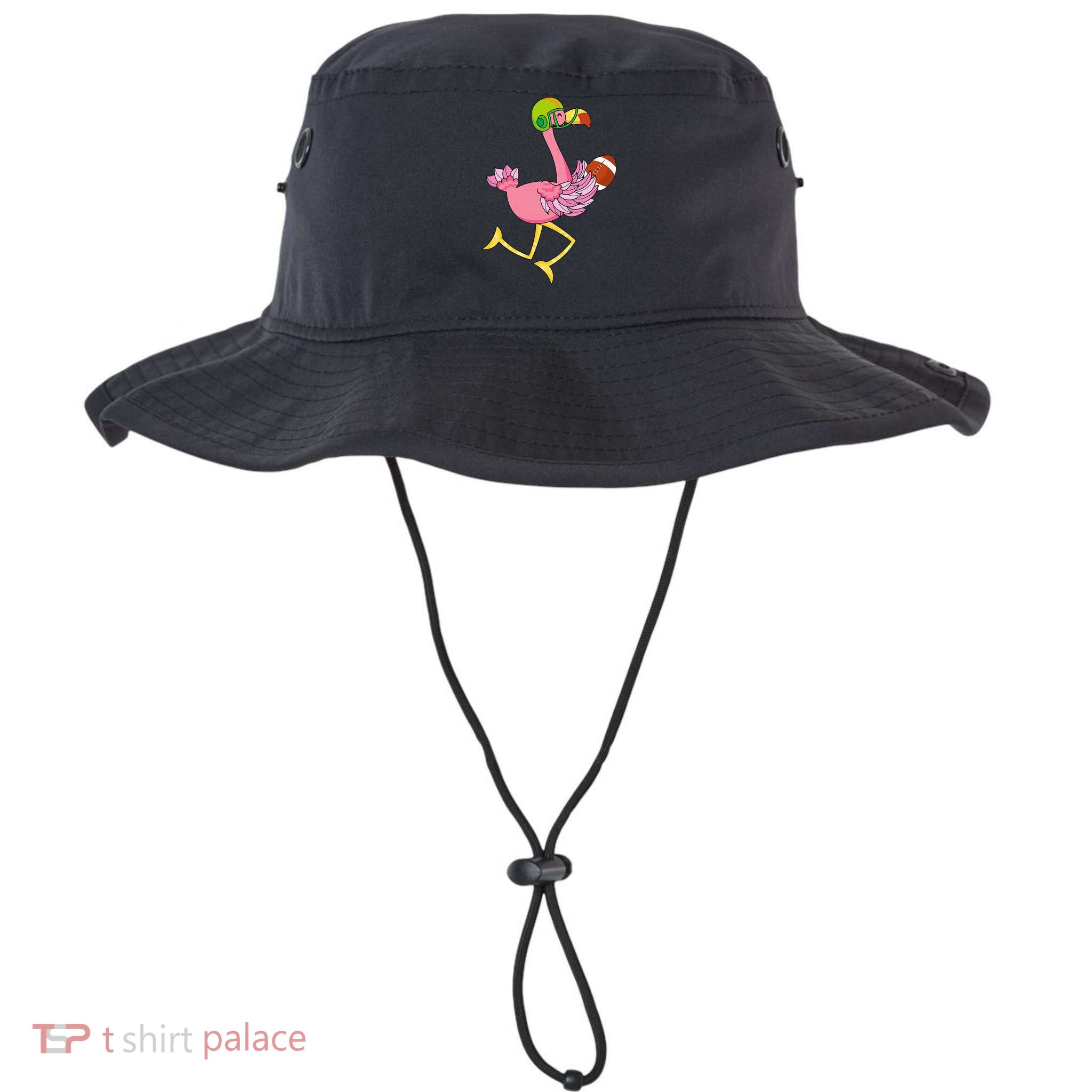 Flamingo Football Flamingo Playing Football Bucket Hat