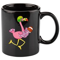 Flamingo Football Flamingo Playing Football 11oz C Handle Ceramic Mug