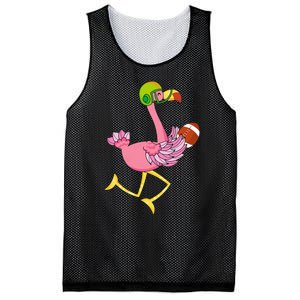 Flamingo Football Flamingo Playing Football Mesh Reversible Basketball Jersey Tank