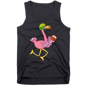 Flamingo Football Flamingo Playing Football Tank Top