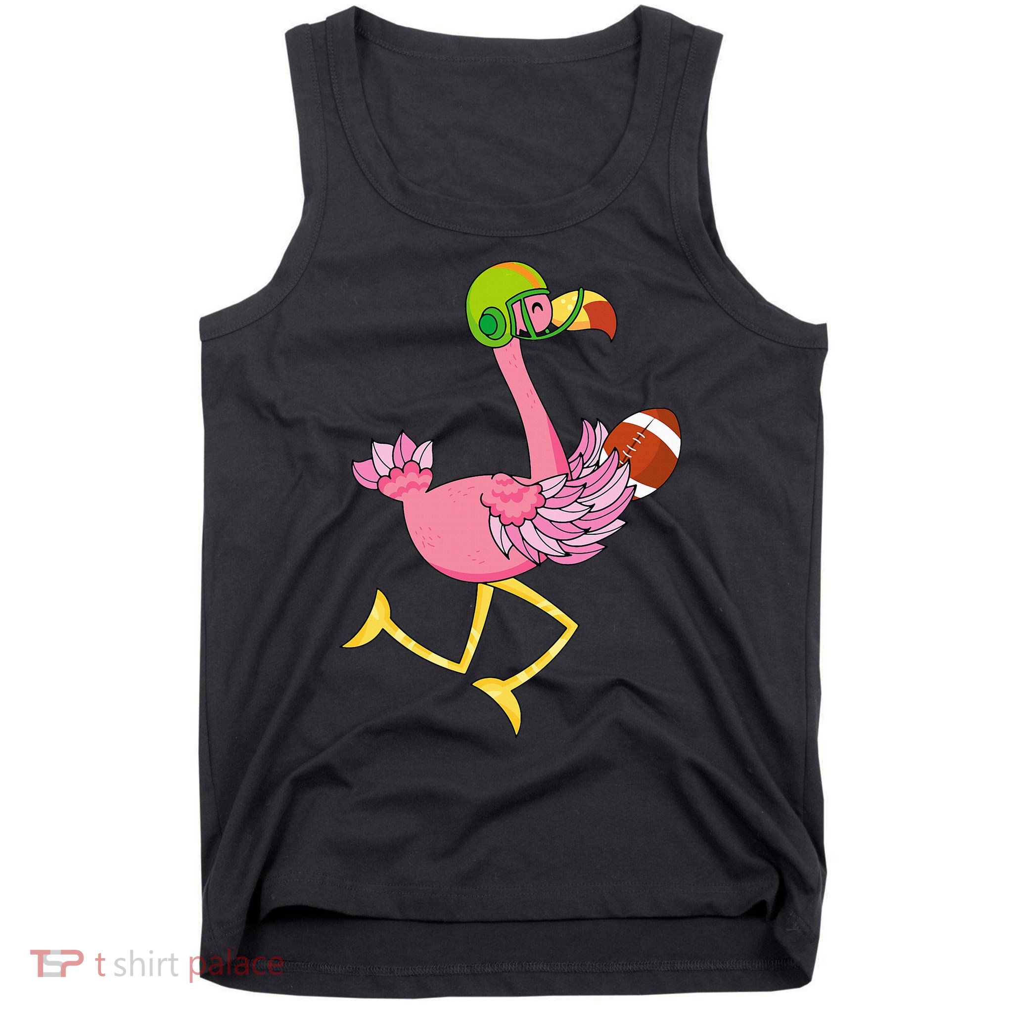 Flamingo Football Flamingo Playing Football Tank Top