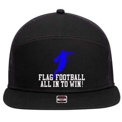 Flag Football 7 Panel Mesh Trucker Snapback Hat