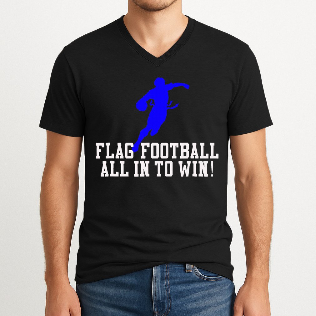 Flag Football V-Neck T-Shirt