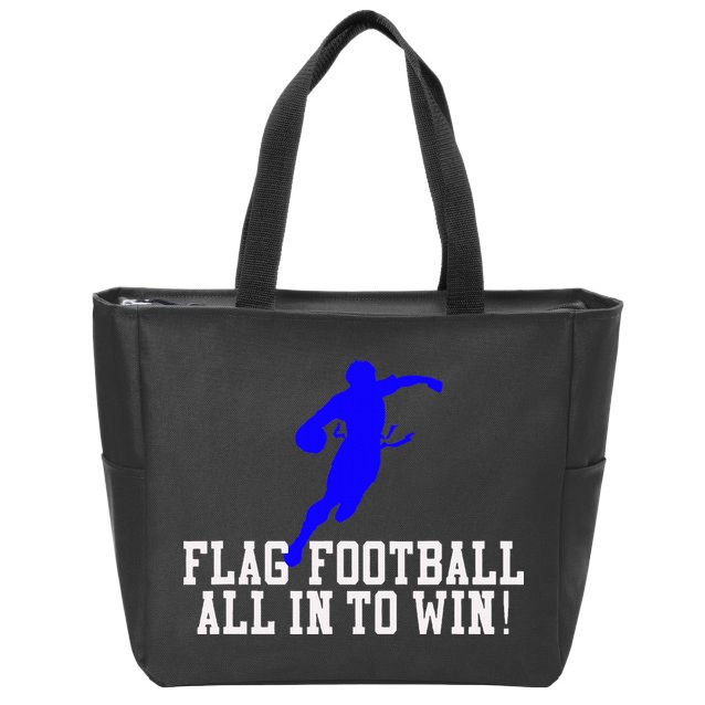 Flag Football Zip Tote Bag