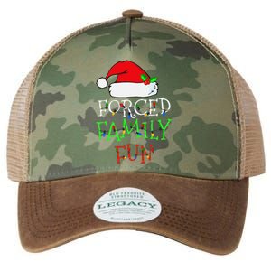 Funny Forced Family Fun Sarcastic Christmas Pajama Family Funny Legacy Tie Dye Trucker Hat