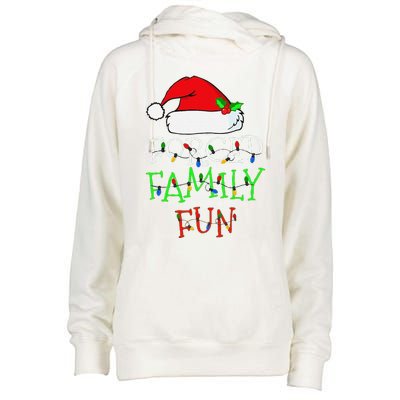 Funny Forced Family Fun Sarcastic Christmas Pajama Family Funny Womens Funnel Neck Pullover Hood