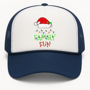 Funny Forced Family Fun Sarcastic Christmas Pajama Family Funny Trucker Hat