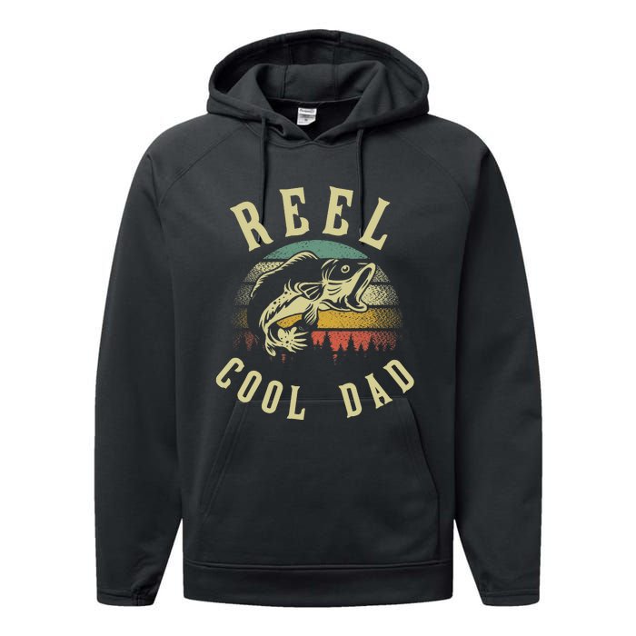 Fish Fisher Fisherman Funny Daddy Bass Fishing Father Performance Fleece Hoodie