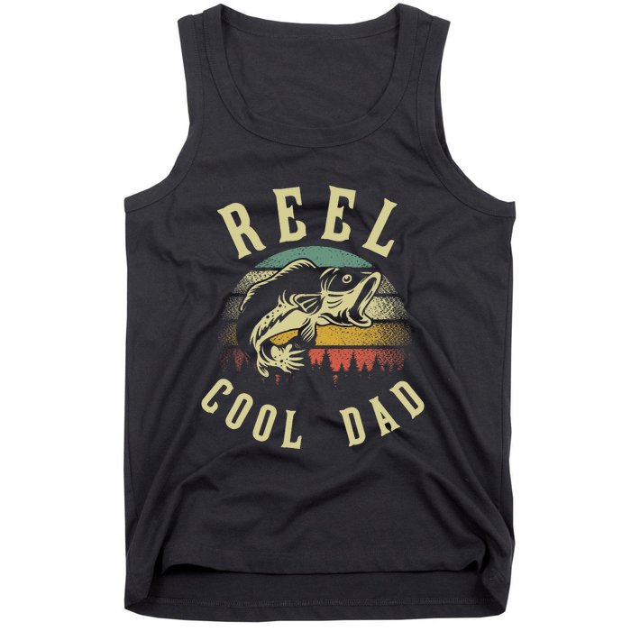 Fish Fisher Fisherman Funny Daddy Bass Fishing Father Tank Top