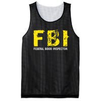 Funny FBI Federal BooB Inspector Dad Joke Vintage Design Mesh Reversible Basketball Jersey Tank